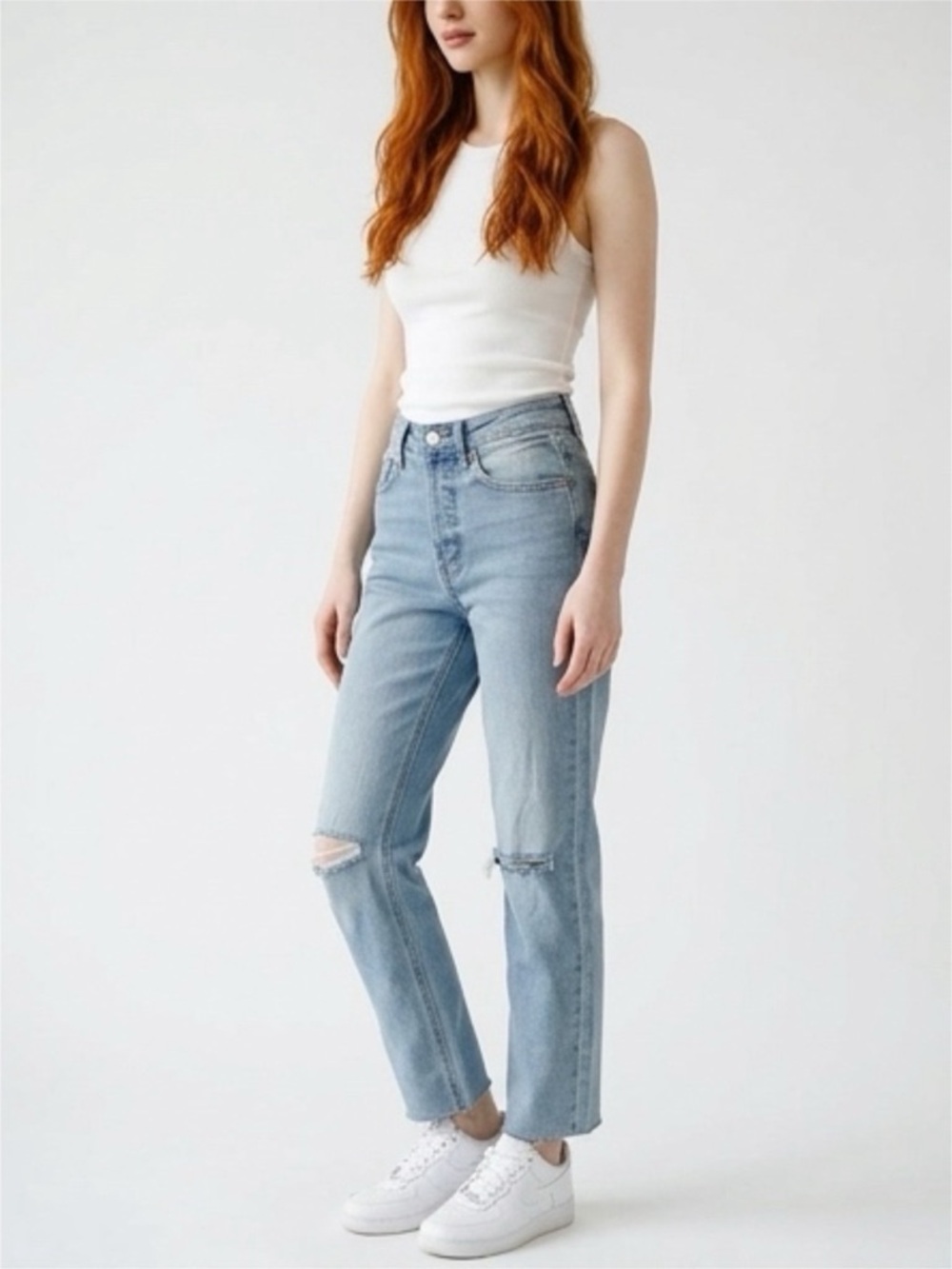 Wild Fable - Super High-Rise Slim Straight Jeans - Medium Wash - Size 2